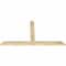 Ekena Millwork Portland Rough Sawn Timber Gable Bracket, Douglas Fir, 60"W x 32"H x 2"D x 4"F, 13/12 Pitch GBW060X32X0204POR00RDF - alternate 5